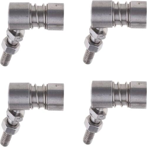 4 Pieces 304 Stainless Steel Kayak Canoe Control Cable Shift Throttle Ball Joint Boat Hardware Boat Accessory