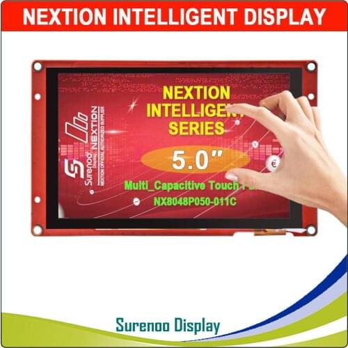 7.0" Nextion Enhanced HMI USART Serial TFT LCD Module Display Resistive Capacitive Touch Panel w/ Enclosure for Arduino RPI