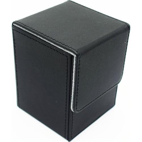 80+Top-Loading Deck Cards Box Black Card Case Container Collection for CCG MTG TCG Magic Board Game Trading Cards Holder Box