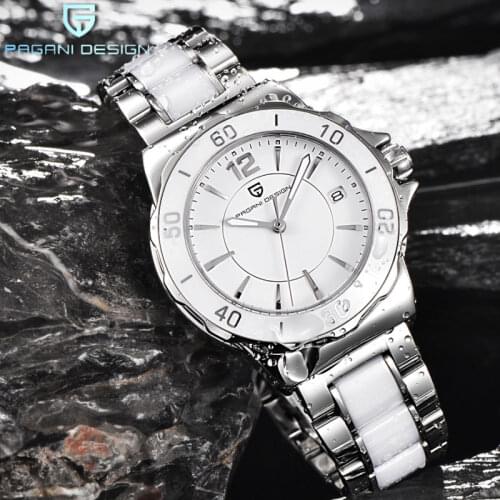 PAGANI DESIGN Women Luxury Rhinestone Ceramic Quartz Watches Lady Business Watch Dress wife gift Wristwatches Relogio Feminino