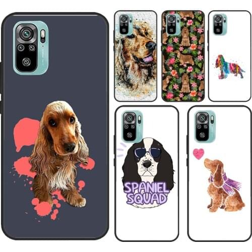 English Cocker Spaniel Dog For Xiaomi Redmi Note 9 Pro Note 10 Pro 7 8 9S 8T Back Cover For Redmi 9T 9C 9A K40 Case