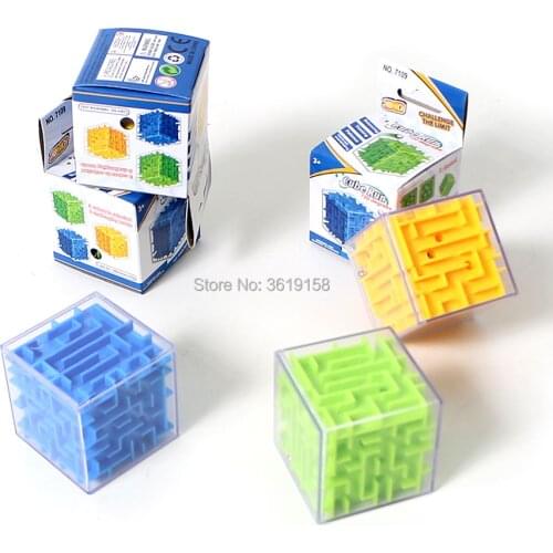 Puzzles & Games Cube Run 3D Intellect Puzzle Ball Maze Game for Children Educational Learning Toy