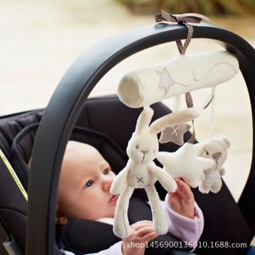 Multifunctional Animal Baby Toy Colorful Baby Stroller Accessories Cute Baby Crib Stroller Pendant