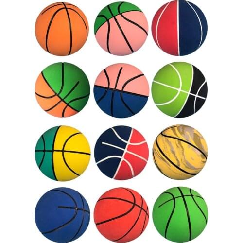 Soft Elastic Basketballs Bouncy Squeeze Mini Sports Ball Toy Kids And Adults Anti Anxiety Stress Relief Juggling Jumping Balls