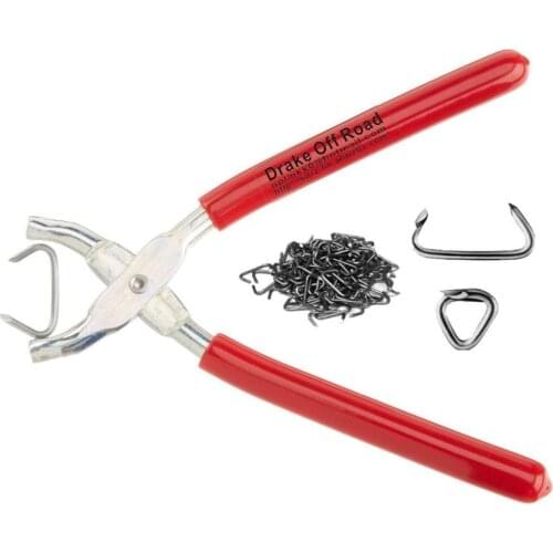 Tools126 Auto Parts Industries Straight Hog Ring Upholstery Installation Kit Pliers Seat Cover Upholstery Hog Rings pack-100-Pi