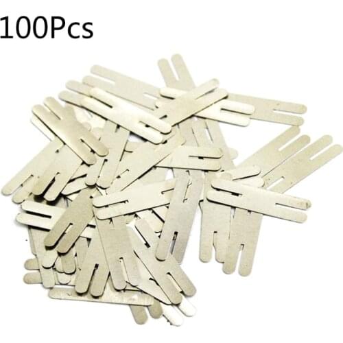 100pcs/lot 0.2x30x8mm H Type Nickel Plated Steel Strap Strip Sheets For Battery Pack Spot Welding Spot Welder Equipment