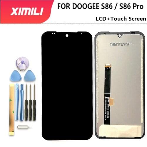 New Original 6.1'' DOOGEE S86 LCD Display + Touch Screen Digitizer Assembly Replacement Glass For DOOGEE S86/S86 Pro +tools