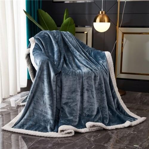 New warm thick blanket for bed winter soft fleece fabric microfiber travel blanket cover the sofa