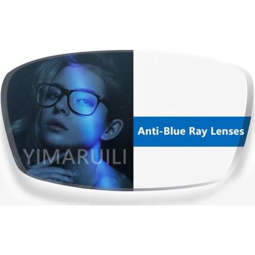 YIMARUILI 1.56 1.61 1.67 1.74 Anti Blue Ray CR-39 Resin Prescription Lenses Myopia And Hyperopia Optical Lenses