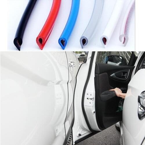 5m/10m door edge protection strip side door frame rubber anti-scratch protector car anti-collision strip decoration strip