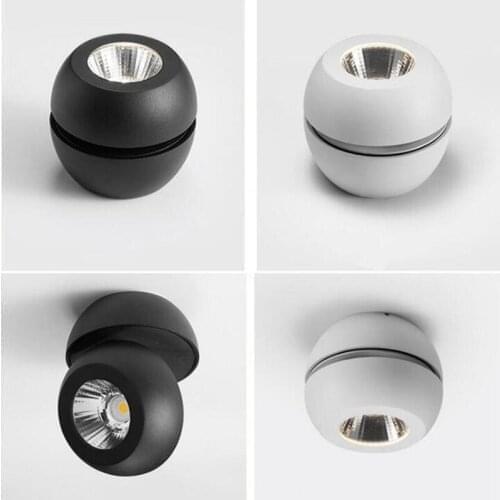 Adjustable Surface Mounted 360 Degree Floding LED Downlight 10W 15W 20W 30W 40W COB LED Down Light Ceiling Lamp Indoor Lighting