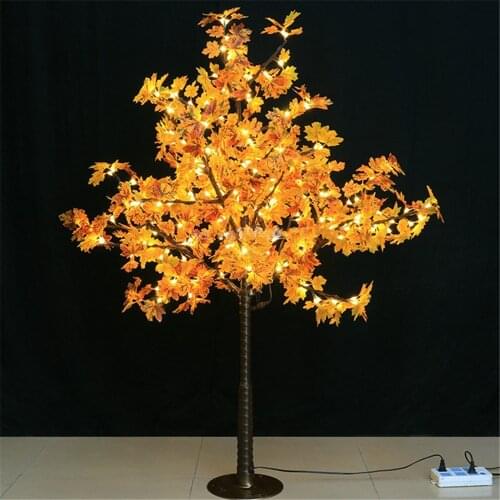 Artificial Maple Tree Christmas Tree Light 1.5M 5ft height 300 LED Bulbs110/220VAC Rainproof fairy garden decor free shipping
