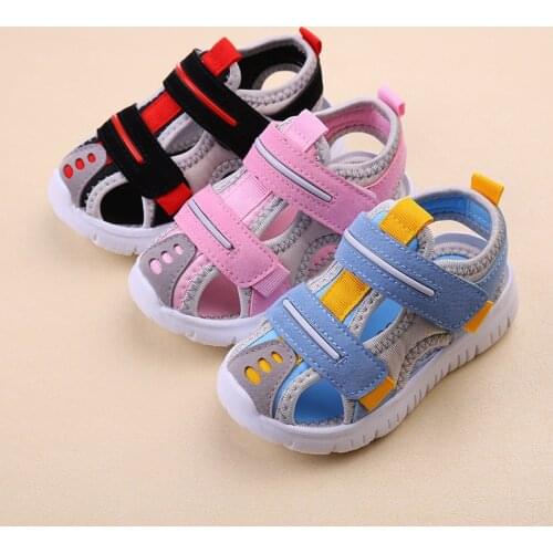 Summer Baby Sandals For Girls Boys Beach Shoes Soft Bottom Cloth Children Shoes Fashion Little Kids Flat Sandals Toddler Shoes