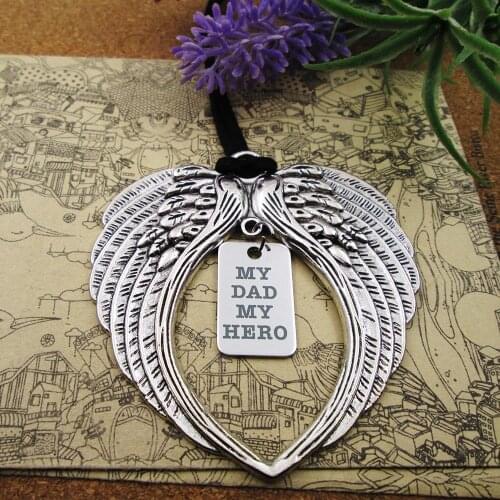 My Dad my Hero Ornament Father Christmas Ornament dad angel ornament dad Angel dad Christmas ornament love my dad