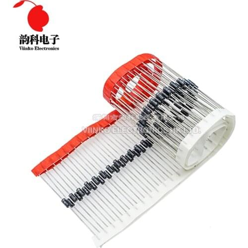 100PCS 1N4007 1N5819 1N4001 UF4004 UF4007 FR107 FR157 FR207 1N4004 1N4937 HER107 RL207 1N5817 1N5399 DO-41 Rectifier Diode