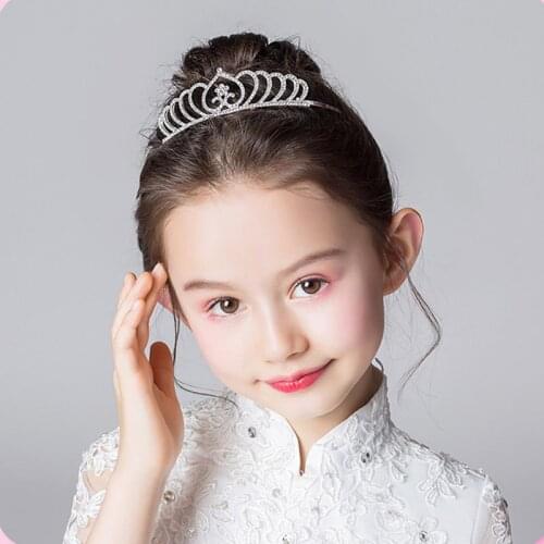 FORSEVEN Women Girls Bride Wedding Party Hair Jewelry Accessories Crystal Princess Tiaras and Crowns de Noiva Diadem Headpieces