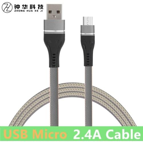 2.4AFast Charger Micro USB Cable for Samsung S5 S6 S7 Edge Redmi Note 6 Honor 8X 10i Android Mobile Phone Data Cable Tablet Cord