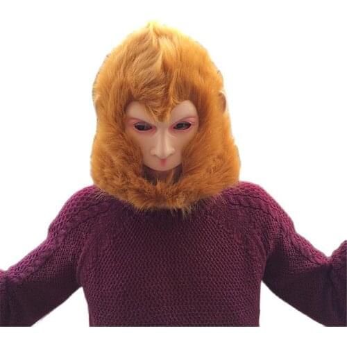 2021 Sun Wukong Mask Journey To The West Performance Monkey King Costumes Mask Hericium Halloween Party Costumes Caps