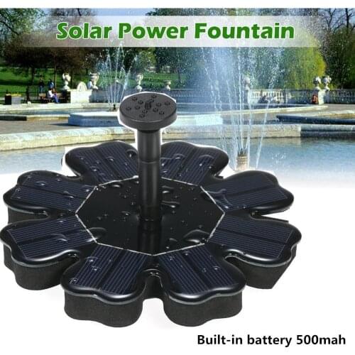 5V 2.5W Garden Fountain Pump Garden Fountains Waterfalls Power Fountain for Garden Pool Pond Landscape Decoration