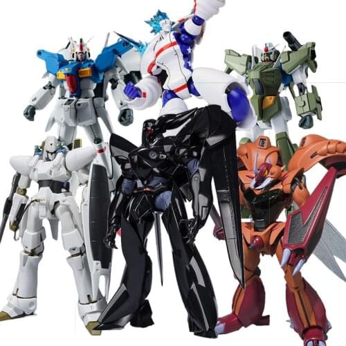 Bandai Original Robot Soul Gundam Lelouchs Macross Symphony Psalm Mobile Police Finished Super Movable Action Figure Toy Gift