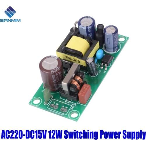 SANMIN AC220V-DC15V 0.8A 12W Power supply Isolated switch power supply module 220 to 15v bare board PLF12B15V