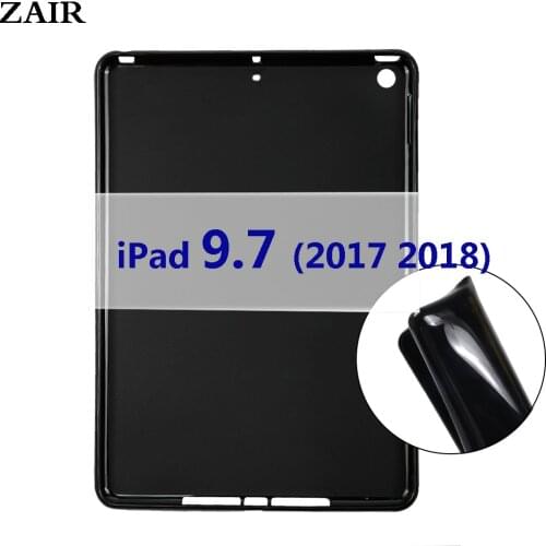 Case For iPad 9.7 inch 2017 A1822 A1823 A1893 A1954 5th 6th Bendable Soft Silicone TPU Protective Shell Shockproof Tablet Cover