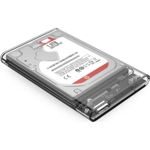 ORICO 2139U3 2.5 Inch HDD Case SATA 3.0 to USB 3.0 5Gbps HDD Enclosure Transparent Hard Disk Box for PC Laptop Office
