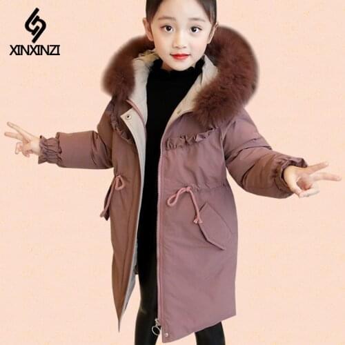 Children Winter Down Cotton Jacket 2020 New Fashion Girl Clothing Kids Clothes Thicken warm Parka Hooded Snowsuit Outerwear Coat
