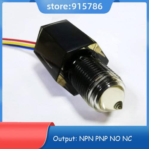 12V24V food grade water level detection switch digital signal corrosion resistant photoelectric liquid level sensor M12*1.0