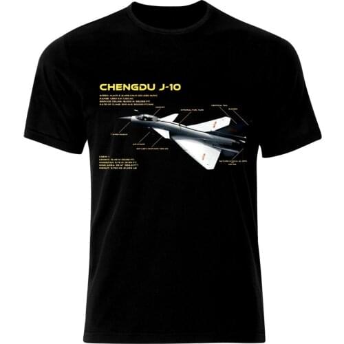 Chengdu J10 Air Fighter Aircraft Jet Blueprint T-Shirt. Summer Cotton Short Sleeve O-Neck Mens T Shirt New S-3XL
