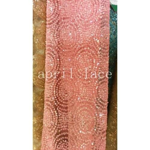 Hl010 5yards pink tense dobby circle net tulle sexy glued glitter sparkle sugar lace for party/sawing/prom dress/evening dress