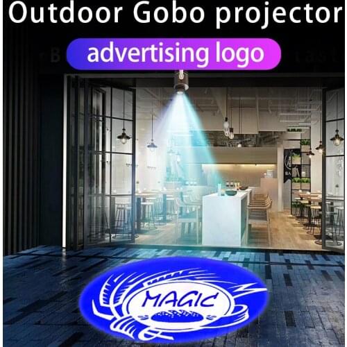 Customized Led Hd Indoor Door Head Project Outdoor Waterproof Rotating Advertising Image Projection Lamp Gobo Logo Projector