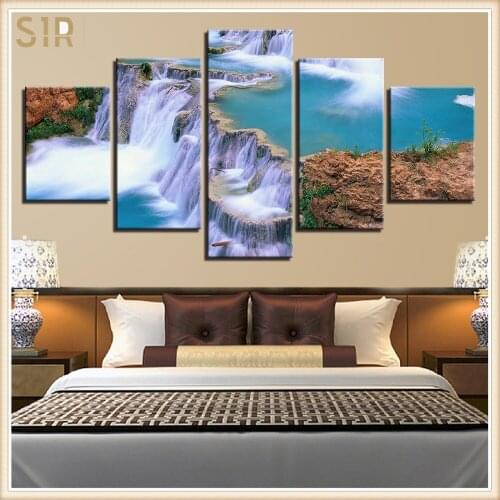 Beautiful Scenery HD Printed 5 Piece Canvas Art Scenery Painting Wall Pictures for Living Room Home Decor Anime Poster Wall Art