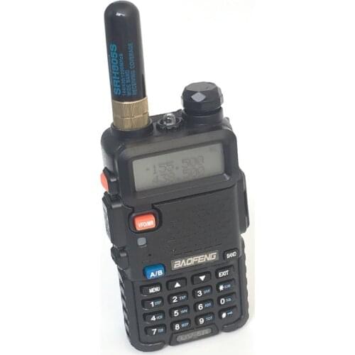 Small uhf vfh antenna SMA-female female Dual Band Antenna for walkie talkie two way radio BaoFeng UV-5r short Antenna