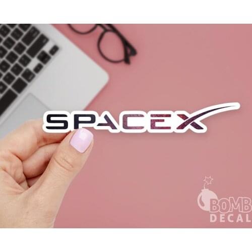 SpaceX Sticker, Space Sticker, X Sticker, The Falcon Heavy test flight Sticker, Space Rocket Sticker, Macbook Sticker, Laptop St