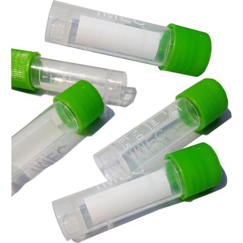 Plastic Test Tube Centrifuge tube 1.8ml Test Lab Tubes ( Various colors available ) (Green)