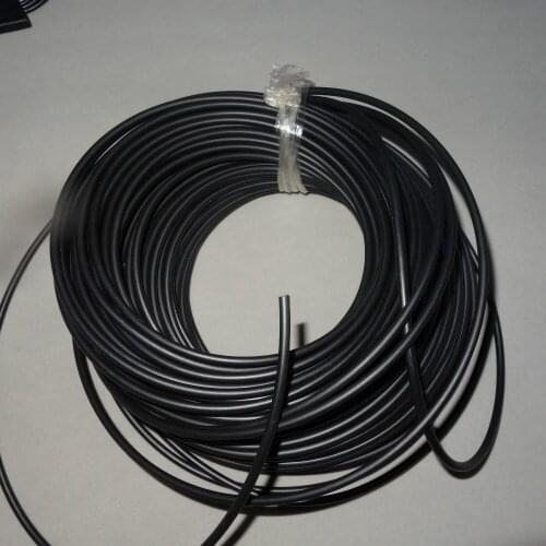 PMMA optical fiber coated with Black Sheath Inner diameter 2.5mm(4.0mm outer diameter) for Showcase