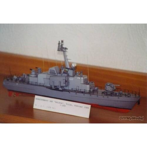 DIYMyModeI Polish missile destroyer Nongfu DIY Handcraft Paper Model Kit HandmadeToy Puzzles Gift Movie prop