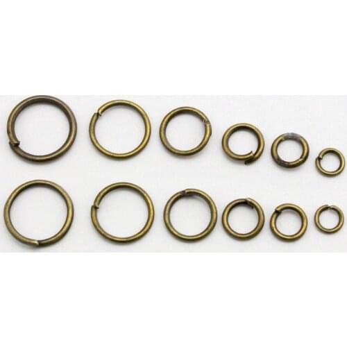 SALE Lucia Crafts 3-9mm Open Circle Jump Rings Necklace Bracelet Pendant Connectors DIY Making Jewelry Accessories G1110