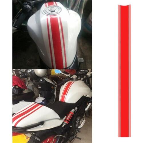 SLIVERYSEA 50*4.5cm Car Motorcycle Fuel Tank Cap JDM Reflective Sticker Affixed DIY Pinstripe Car Stickers For YAMAHA HONDA