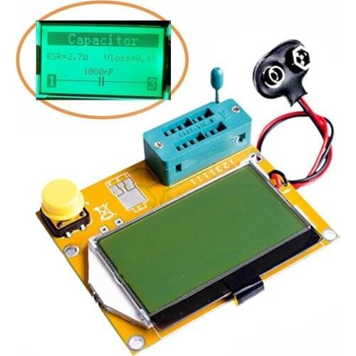 Mega328 LCR-T4 Transistor Tester Resistance Inductance Capacitor Diode Triode Capacitance SCR Inductance ESR Meter MOS/PNP/NPN