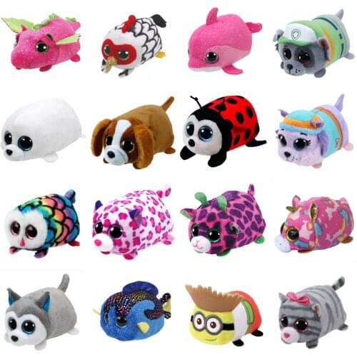 Ty Beanie Mini Dolls Screen Wipe Animal Plush Dolls Dinosaur Ladybug Seal Unicorn Rabbit Kids Christmas Gift Toy 10cm