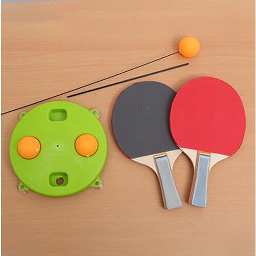Indoor Table Tennis Training Device Suction Cup Type Self-Training Elastic Flexible Shaft Parent-Child Training Device