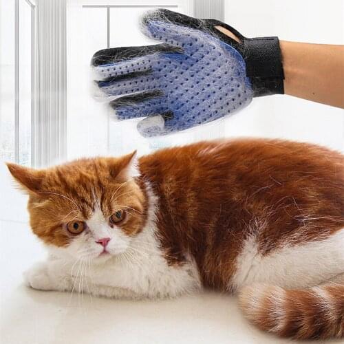 Cat Hair Removal Mitts De-Shedding Brush Combs Pet Grooming Glove For Cat Dog Horse Massage Combs Pet Supplies Cat Accessoies