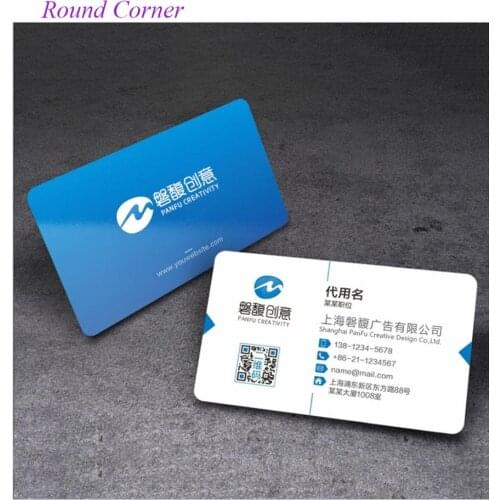Free Printing business cards 200pcs full color Round corner CEO cards 350gsm VIP cards free design greeting card