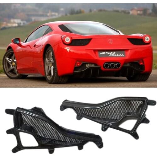 For Ferrari 458 carbon fiber modified tail lamp cover f458 rear lamp cover appearance decoration a pair 2011-2013