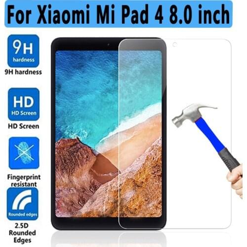9H Tempered Glass For Xiaomi Mi Pad 4 Screen Protector Protective Film for xiaomi MiPad 4 Pad4 MiPad4 Tablet 8.0 inch Glass Film