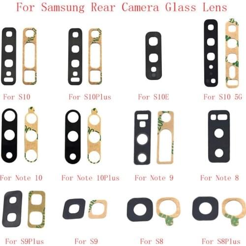 Back Rear Camera Lens Glass Replacement For Samsung S10 S10 Plus S10E S10 5G Note 10 Note 9 Note 8 Repair parts