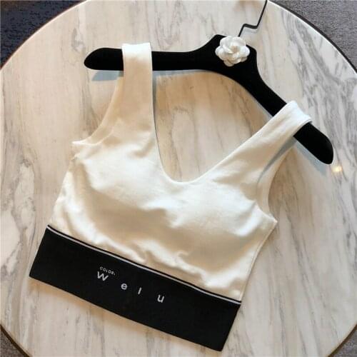 Girls Ladies Sexy Tank Top 2020 Summer New Sports All-match Shirt Tops Female Clothes Woman Clothes Bra Sports Underwear