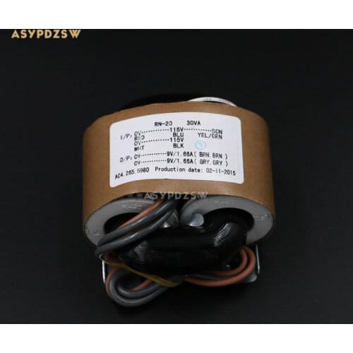 115V / 230V 30VA Dual 9V R type transformer With shielded wire output 30W (9V+9V)